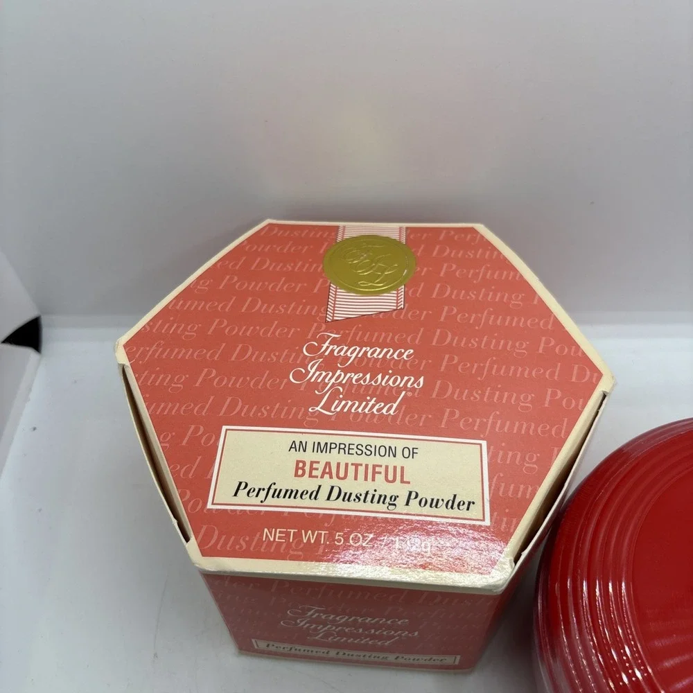 Vintage Fragance Impressions Limited Perfumed Dusting Powder Sealed 5oz‎